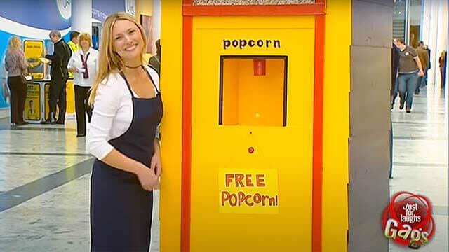 Funny Free Popcorn Prank