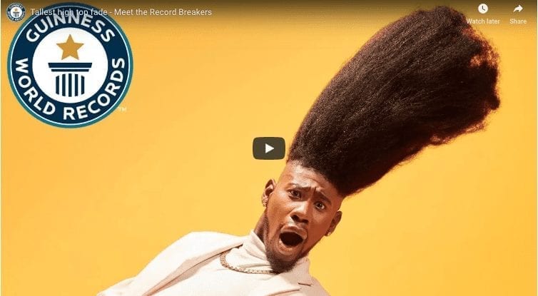 Record-Breaking Top Fade