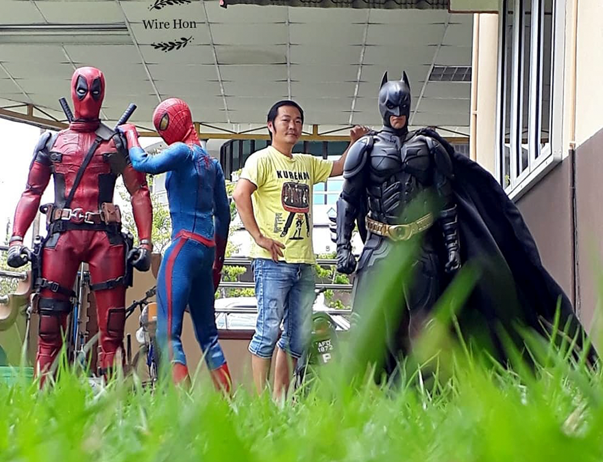 Camera Tricks Create Life Sized Superheroes