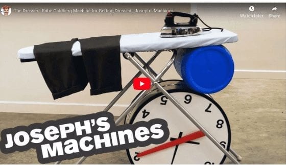 Chain Reaction Machine Gets You Dressed