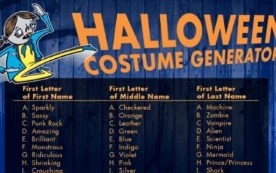 Free Printable Halloween Costume Idea Generator