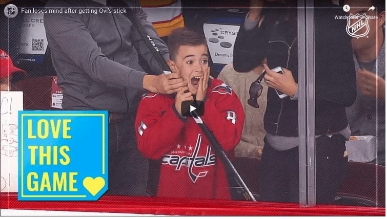 Ovechkin Surprises Young Fan