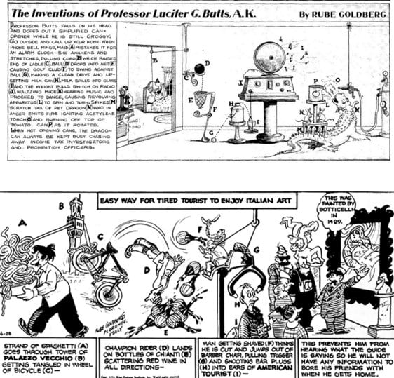 Comic Feature – Rube Goldberg