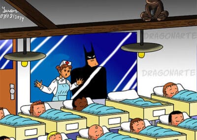 if superhero's had babies comic series batman