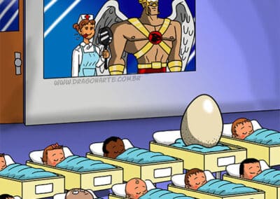 if superhero's had babies comic series hawk