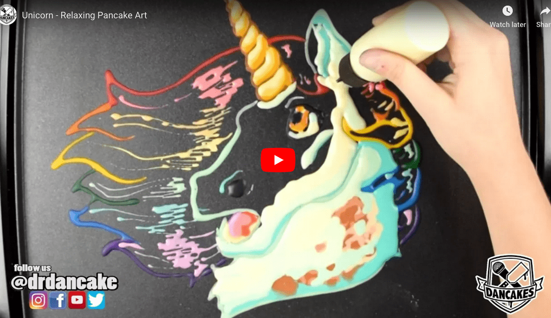 Rainbow Unicorn Pancakes