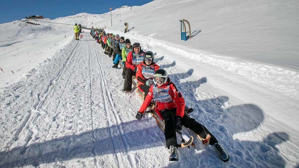 Longest Chain Of Sleds