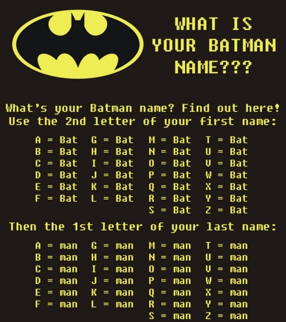 Batman Name Generator 🦇