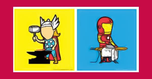 If Superheroes Had Ordinary Jobs