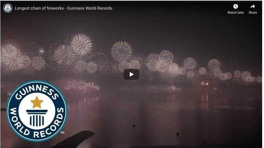 Longest Chain of Fireworks