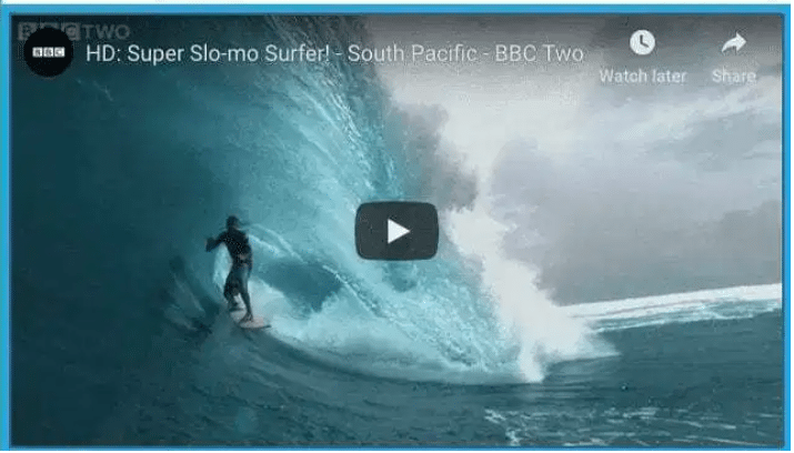 Professional Surfer In Slow Motion