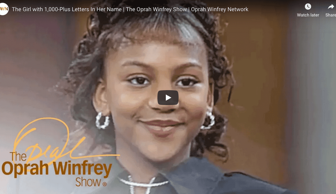 The Girl With 1000+ Letters In Her Name