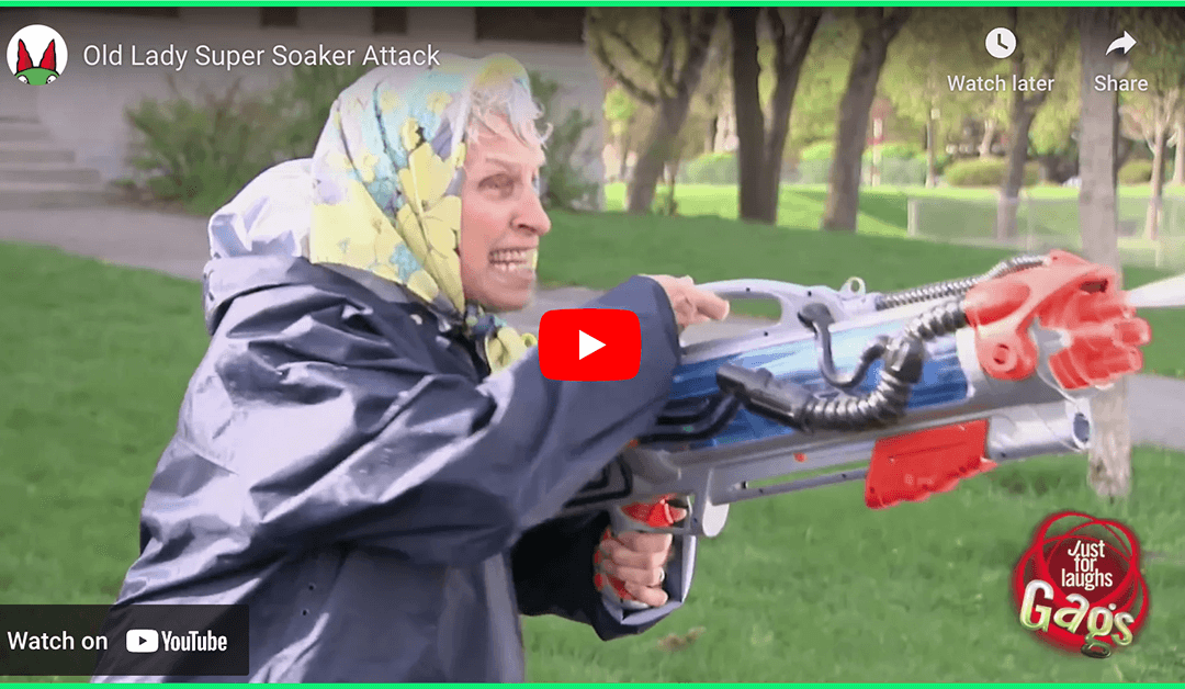 Grandma Super Soaker Prank