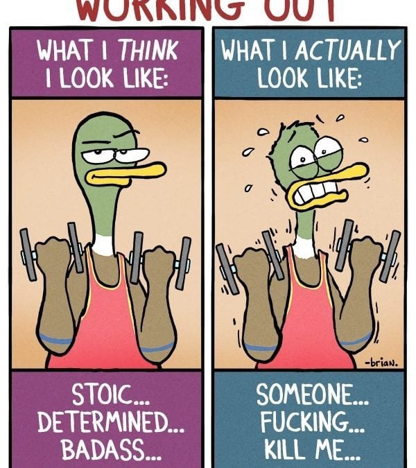 Relatable Duck Exercise Comics