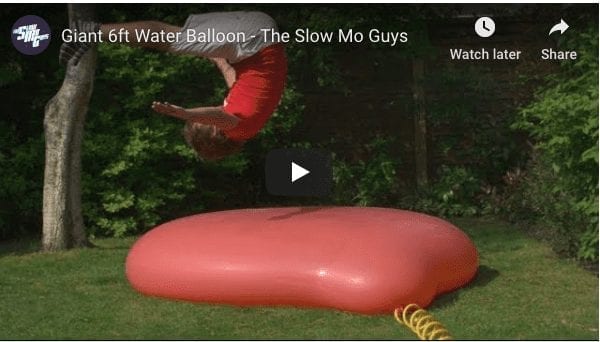 Slow Motion: Giant Water Balloon