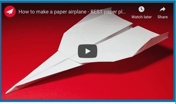 Long Distance Paper Airplane