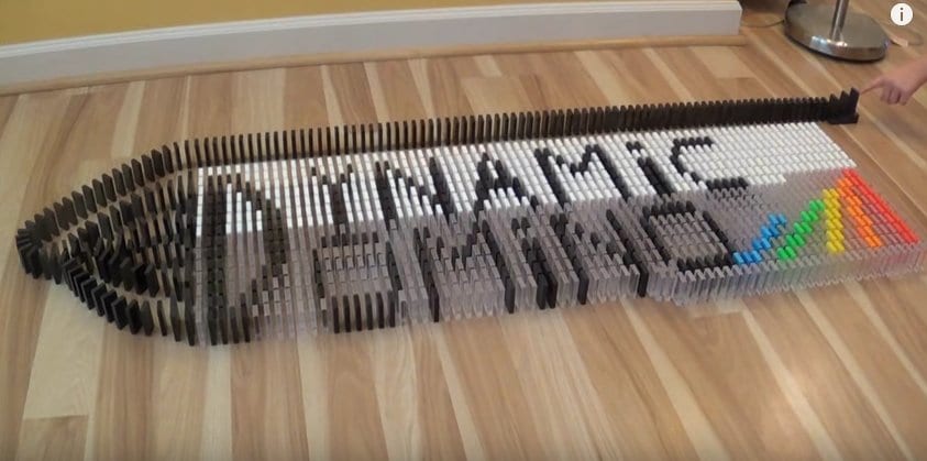 Artistic Domino Rally