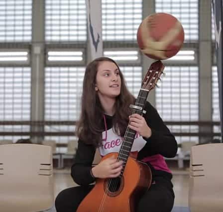 Basketball Spinning On A Guitar
