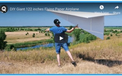 DIY Giant Paper Airplane
