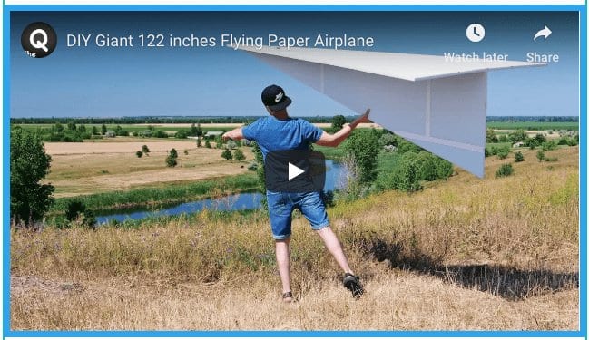 DIY Giant Paper Airplane