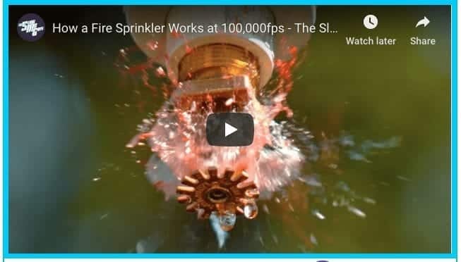 Fire Sprinkler In Slow Motion