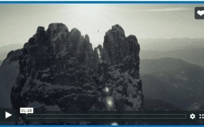 Girl Tightropes Across Mountains