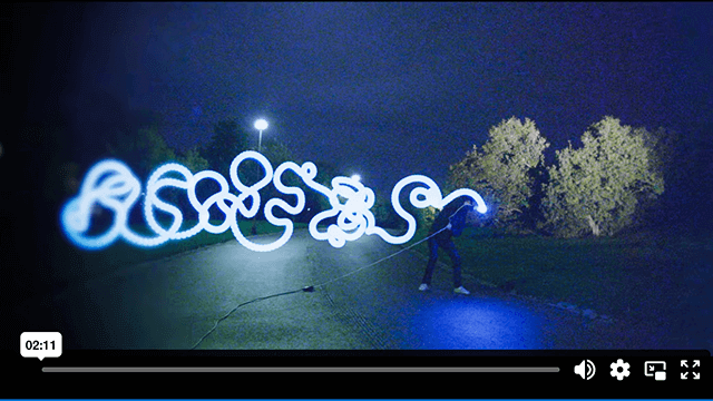 Light Painting At Night
