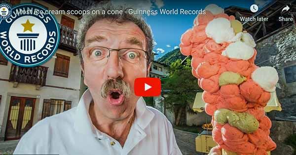 Most Scoops On An Ice-Cream Cone