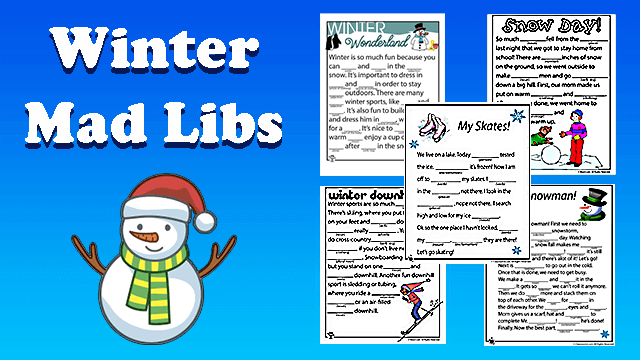 Winter Mad Libs