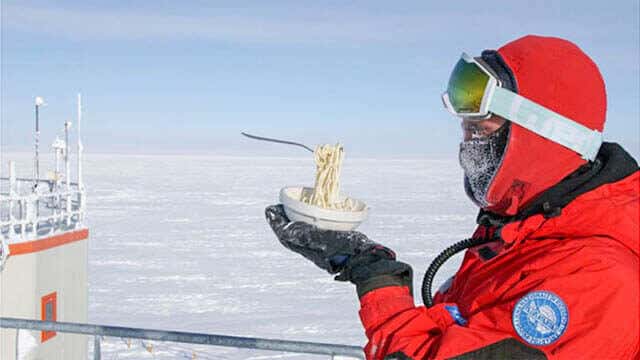 Cooking Outdoors In Antartica