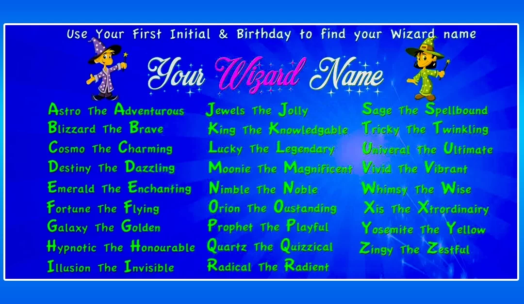 Free Printable Wizard Name Generator 🧙‍♂️