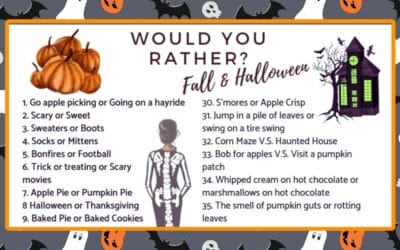Free Printable Halloween Would You Rather Questions 🧙‍♀️