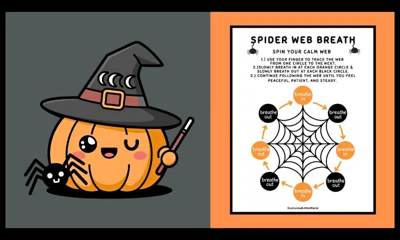 Free Printable Spider Web Breathing Exercise 🕷️