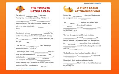 Free Printable Thanksgiving Mad Libs
