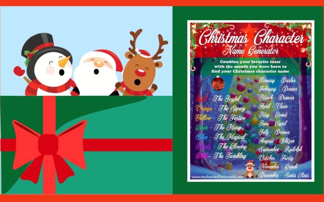 Free Printable Christmas Character Name Generator