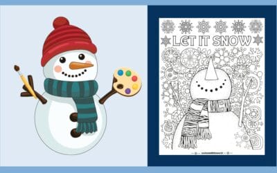 Free Printable Snowflake Mindfulness Coloring