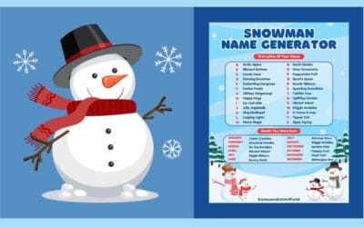 Free Printable Snowman Name Generator