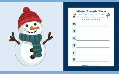 Free Printable Winter Acrostic Poem