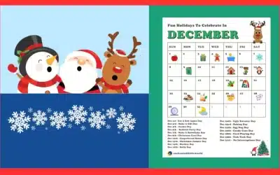 Free Printable December Calendar