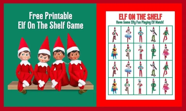 Free Printable Elf On The Shelf Game