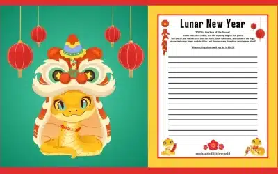 Free Printable Lunar New Year Worksheet