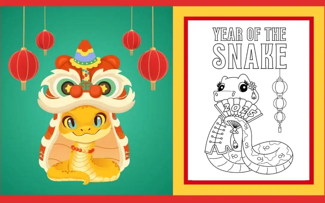 Free Printable 5 Lunar New Year Colouring Pages