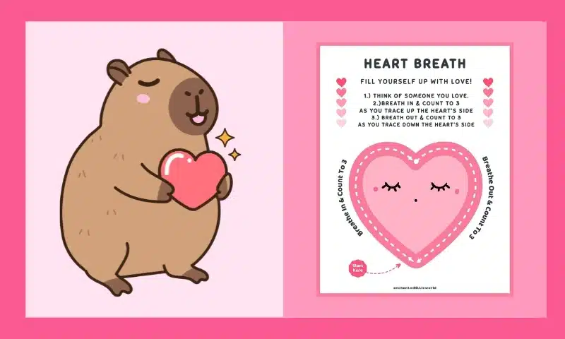 Free Printable Heart Breath Exercise