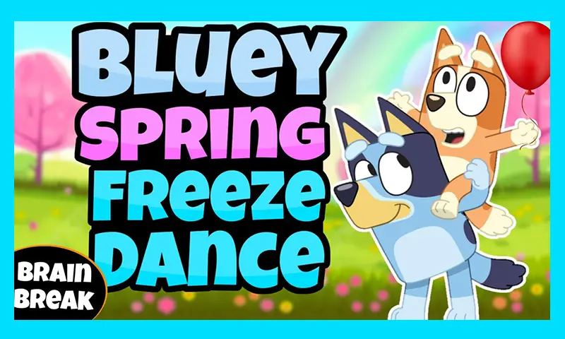 Bluey Spring Freeze Dance