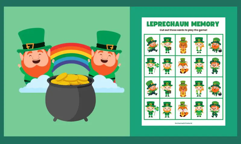 Free Printable Leprechaun Memory