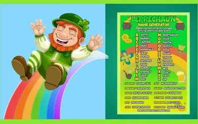 Free Printable Leprechaun Name Generator 🍀