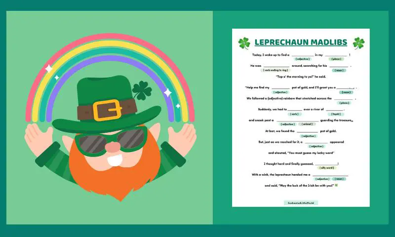 Free Printable Leprechaun Madlibs