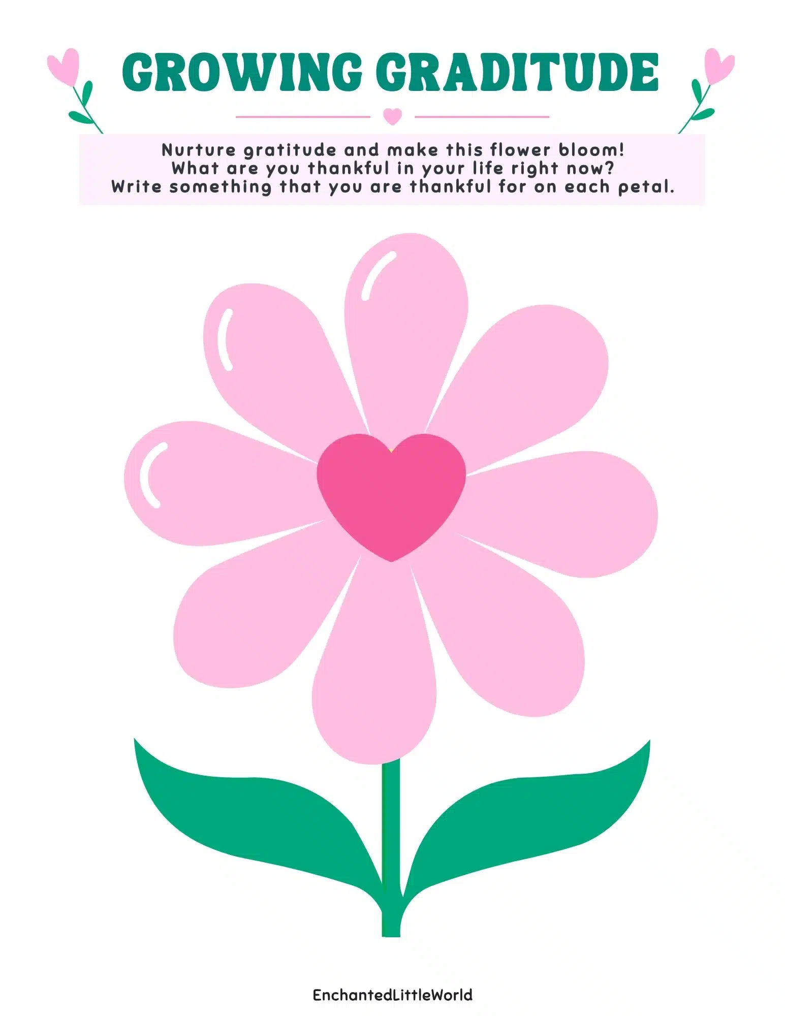 Free Printable-Spring-SEL-Graditude-Activity-For-Kids A fun gratitude printable for kids, featuring a jar template for children to reflect on things they appreciate.