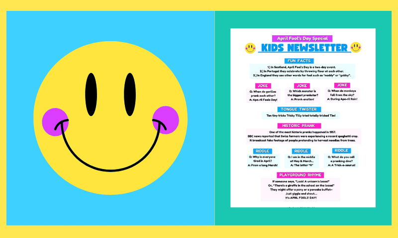 Free Printable April Fool’s Day Fun