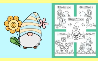 Free Printable Gnome Coloring
